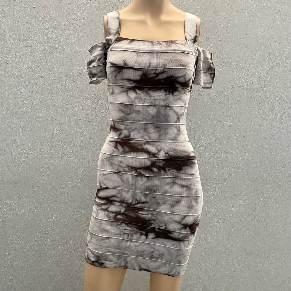 Kardashians by Bebe Tie Dyed Bandage Dress